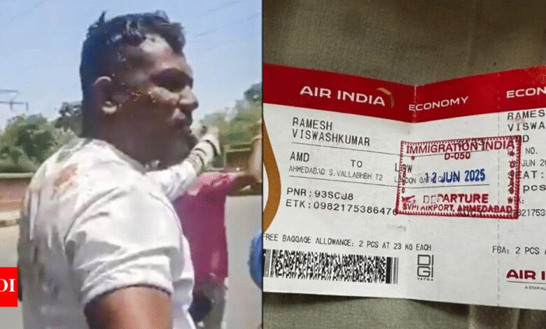 Ahmedabad plane crash: Passenger Vishwashkumar Ramesh makes miraculous escape; was on seat 11A | India News Ahmedabad plane crash: Passenger Vishwashkumar Ramesh makes miraculous escape; was on seat 11A | India News
